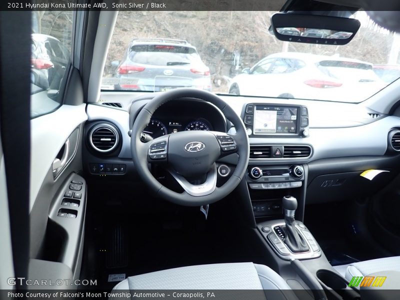 Sonic Silver / Black 2021 Hyundai Kona Ultimate AWD