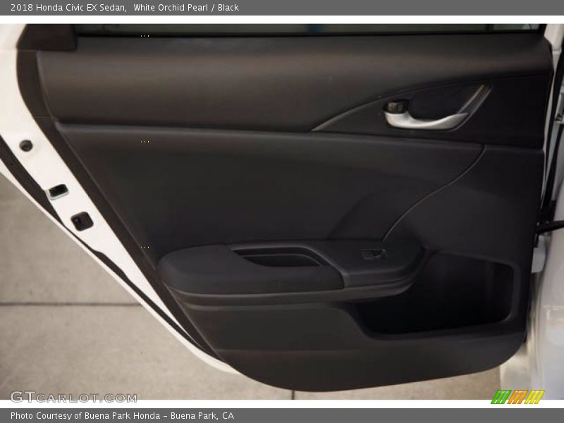White Orchid Pearl / Black 2018 Honda Civic EX Sedan