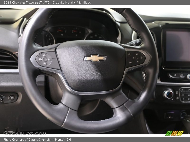 Graphite Metallic / Jet Black 2018 Chevrolet Traverse LT AWD