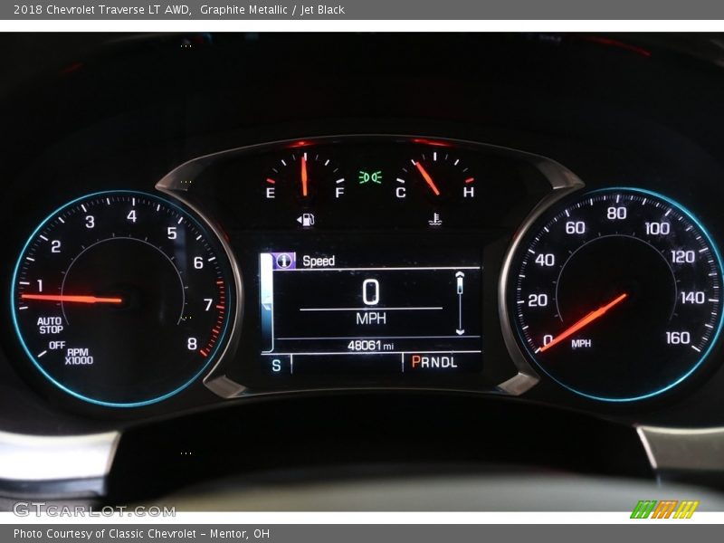 Graphite Metallic / Jet Black 2018 Chevrolet Traverse LT AWD