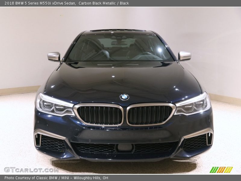 Carbon Black Metallic / Black 2018 BMW 5 Series M550i xDrive Sedan