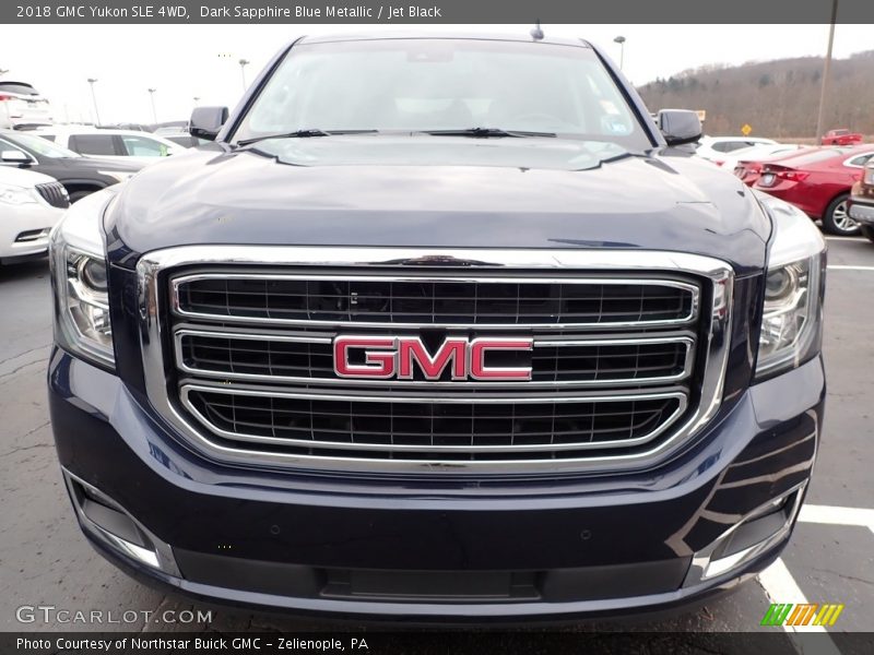 Dark Sapphire Blue Metallic / Jet Black 2018 GMC Yukon SLE 4WD