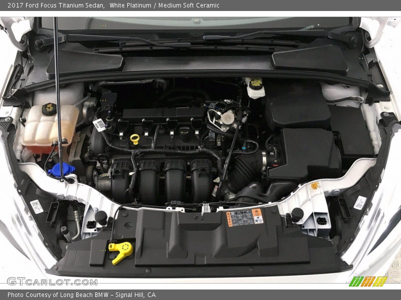 White Platinum / Medium Soft Ceramic 2017 Ford Focus Titanium Sedan