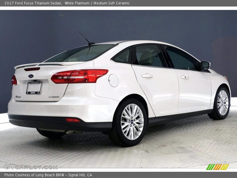 White Platinum / Medium Soft Ceramic 2017 Ford Focus Titanium Sedan