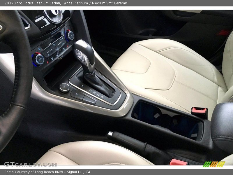 White Platinum / Medium Soft Ceramic 2017 Ford Focus Titanium Sedan
