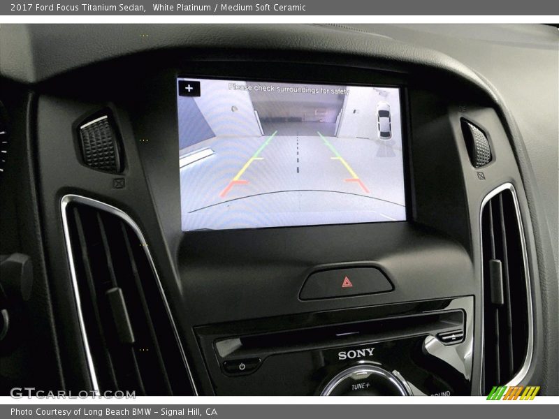 White Platinum / Medium Soft Ceramic 2017 Ford Focus Titanium Sedan