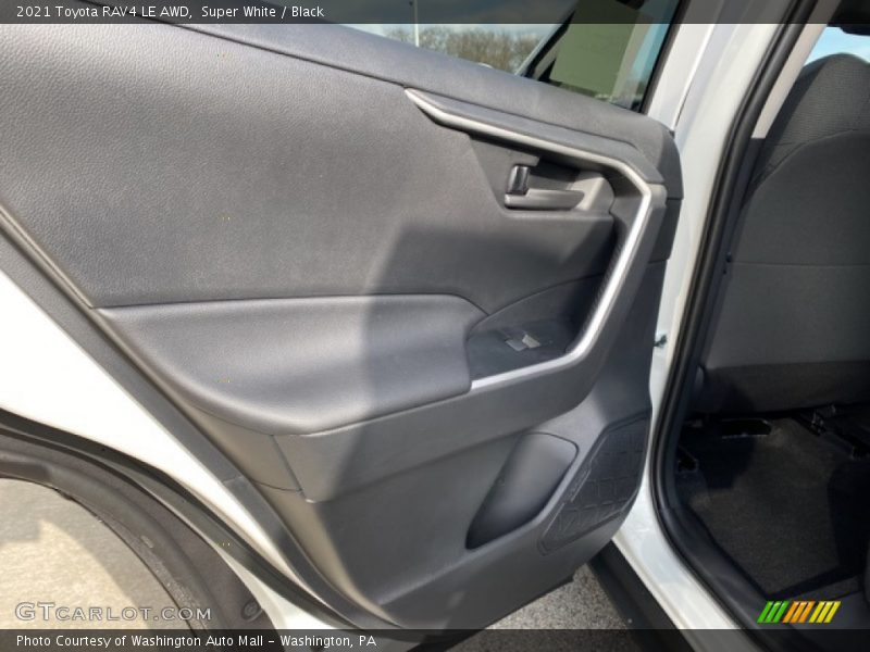 Super White / Black 2021 Toyota RAV4 LE AWD