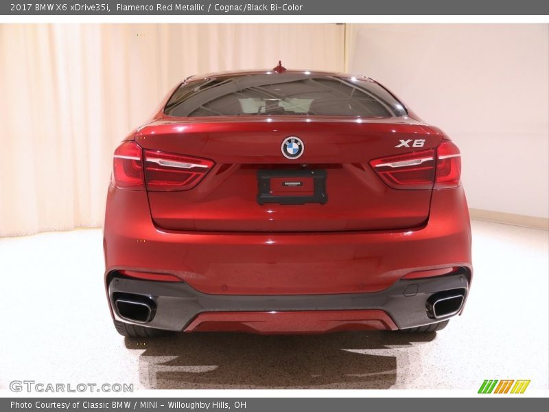 Flamenco Red Metallic / Cognac/Black Bi-Color 2017 BMW X6 xDrive35i