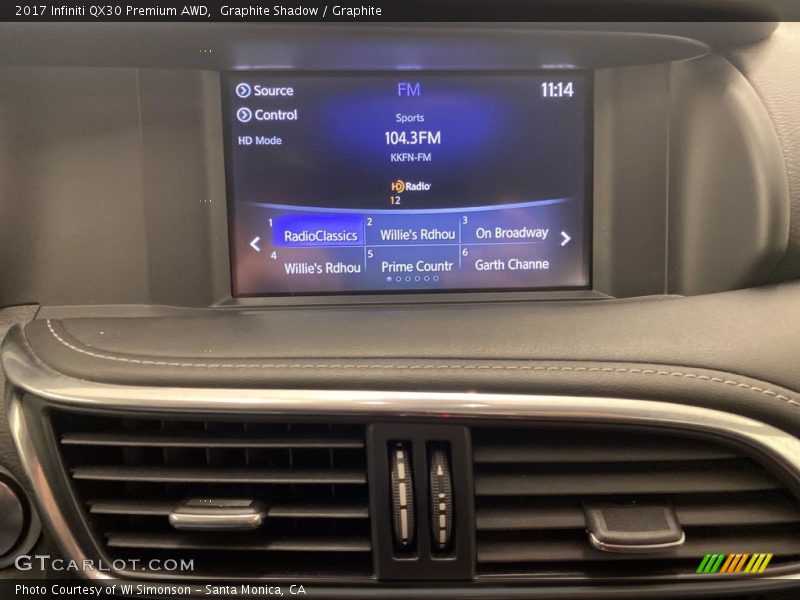 Graphite Shadow / Graphite 2017 Infiniti QX30 Premium AWD