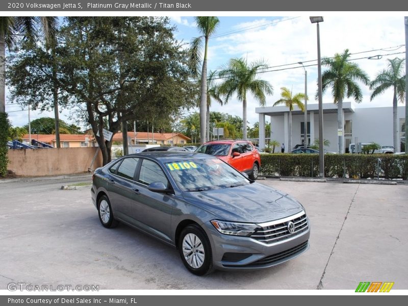 Platinum Gray Metallic / Titan Black 2020 Volkswagen Jetta S