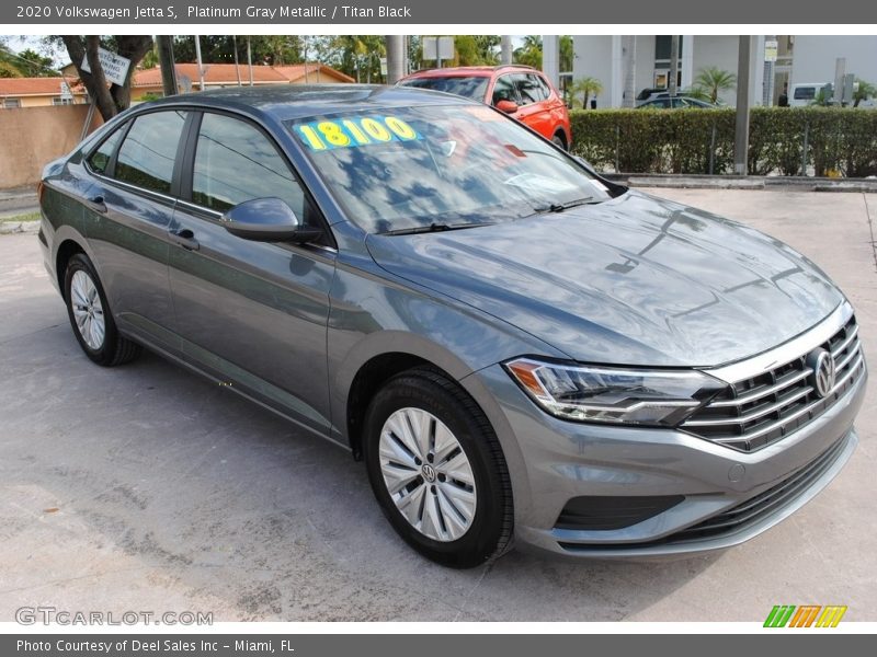 Platinum Gray Metallic / Titan Black 2020 Volkswagen Jetta S
