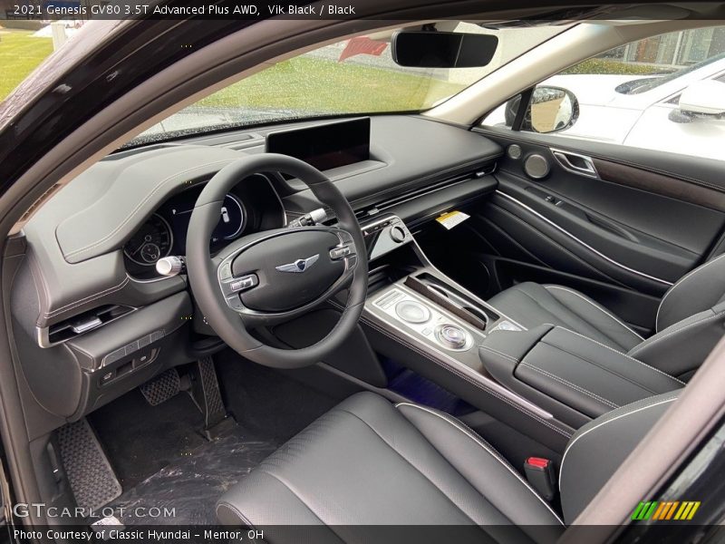Vik Black / Black 2021 Genesis GV80 3.5T Advanced Plus AWD
