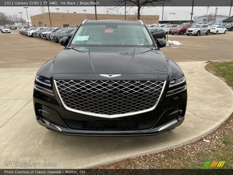 Vik Black / Beige/Black 2021 Genesis GV80 2.5T AWD