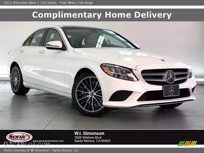 Polar White / Silk Beige 2021 Mercedes-Benz C 300 Sedan