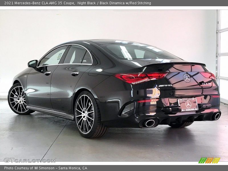 Night Black / Black Dinamica w/Red Stitching 2021 Mercedes-Benz CLA AMG 35 Coupe