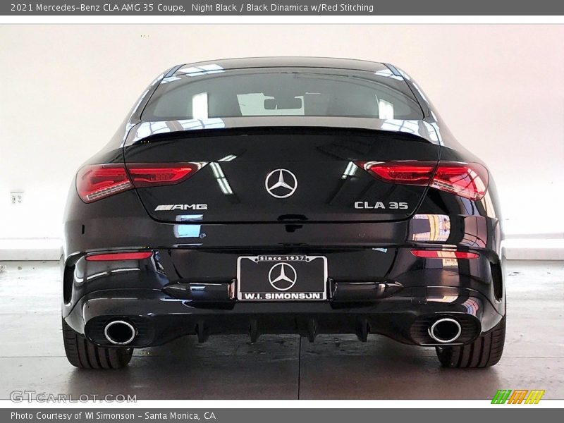 Night Black / Black Dinamica w/Red Stitching 2021 Mercedes-Benz CLA AMG 35 Coupe