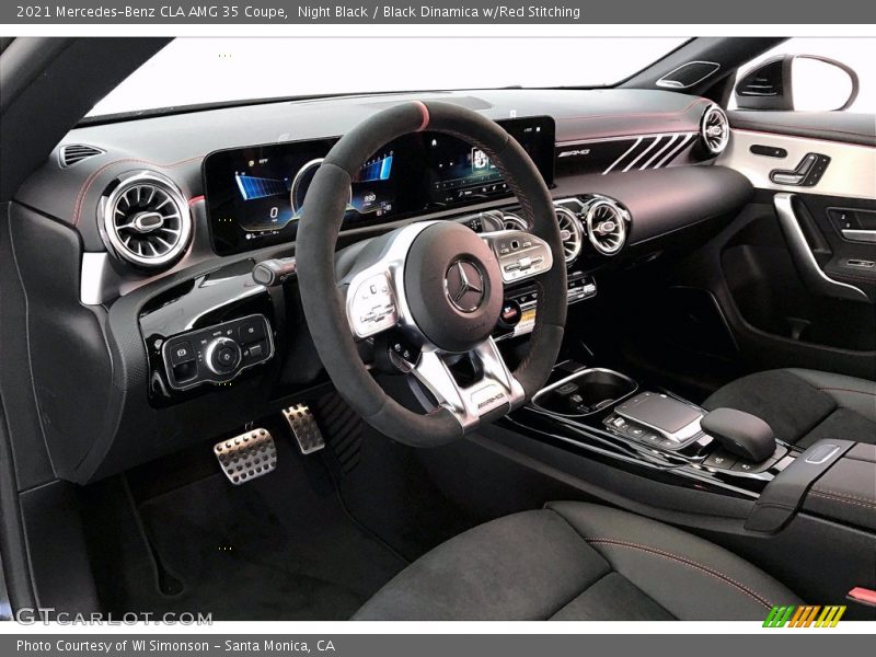 Night Black / Black Dinamica w/Red Stitching 2021 Mercedes-Benz CLA AMG 35 Coupe