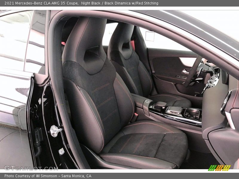 Night Black / Black Dinamica w/Red Stitching 2021 Mercedes-Benz CLA AMG 35 Coupe