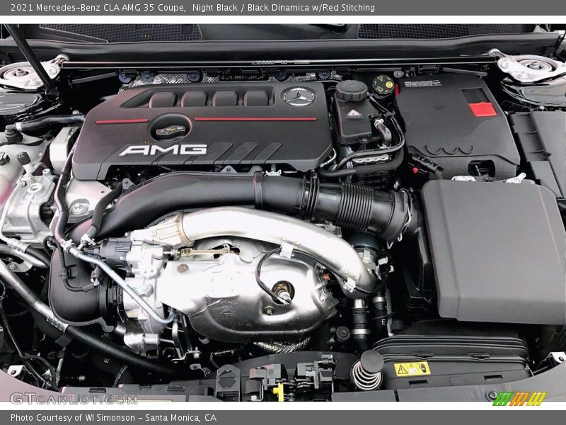 Night Black / Black Dinamica w/Red Stitching 2021 Mercedes-Benz CLA AMG 35 Coupe
