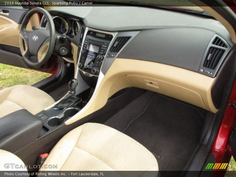 Sparkling Ruby / Camel 2013 Hyundai Sonata GLS