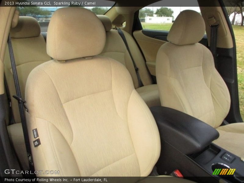 Sparkling Ruby / Camel 2013 Hyundai Sonata GLS