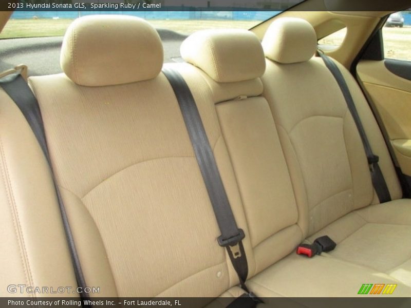Sparkling Ruby / Camel 2013 Hyundai Sonata GLS