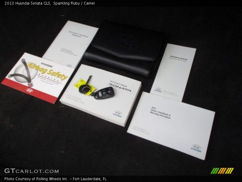 Sparkling Ruby / Camel 2013 Hyundai Sonata GLS