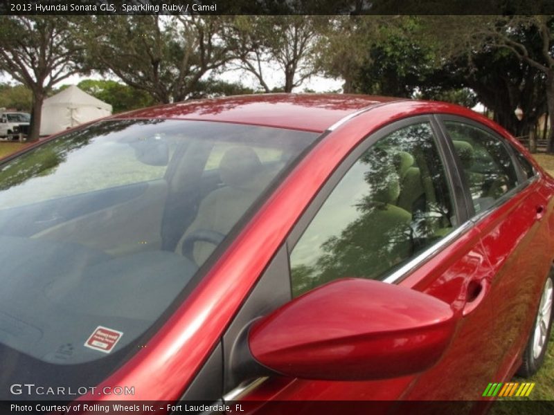 Sparkling Ruby / Camel 2013 Hyundai Sonata GLS
