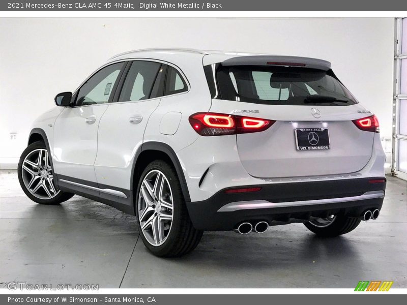 Digital White Metallic / Black 2021 Mercedes-Benz GLA AMG 45 4Matic