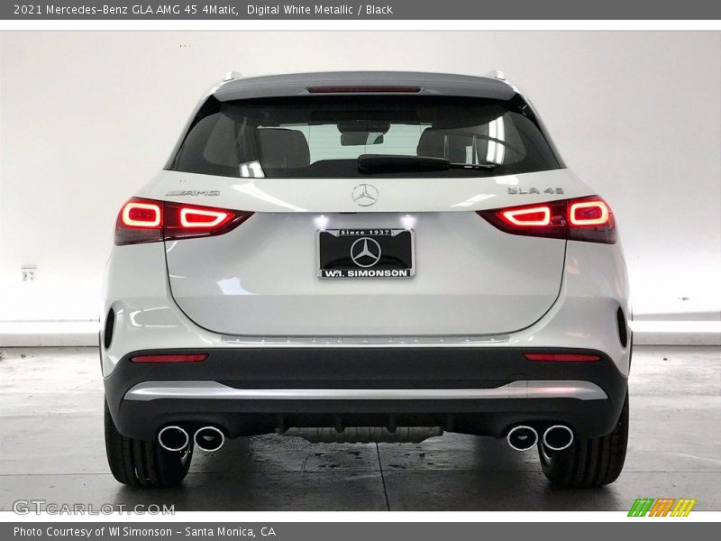 Digital White Metallic / Black 2021 Mercedes-Benz GLA AMG 45 4Matic