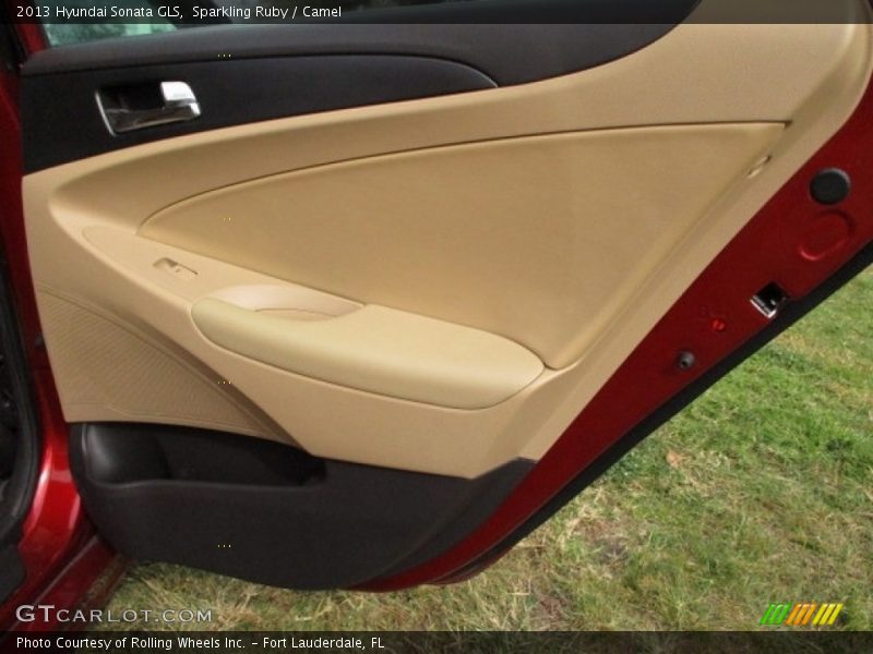 Sparkling Ruby / Camel 2013 Hyundai Sonata GLS