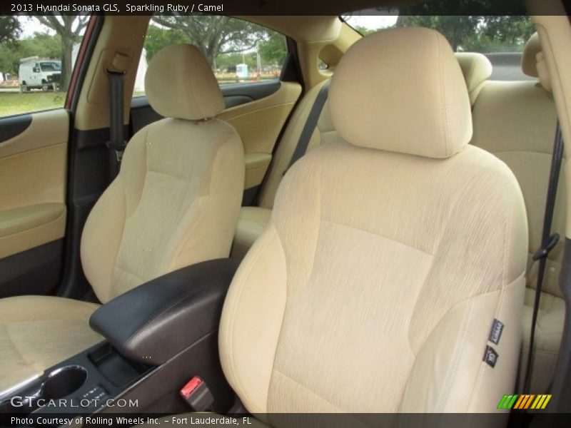 Sparkling Ruby / Camel 2013 Hyundai Sonata GLS