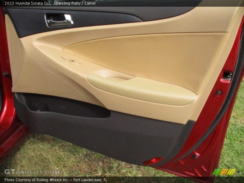 Sparkling Ruby / Camel 2013 Hyundai Sonata GLS