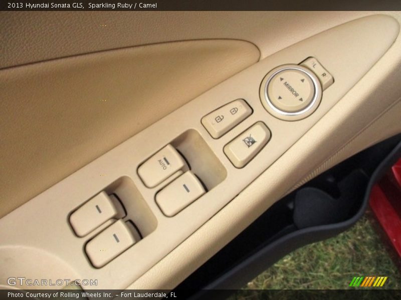 Sparkling Ruby / Camel 2013 Hyundai Sonata GLS
