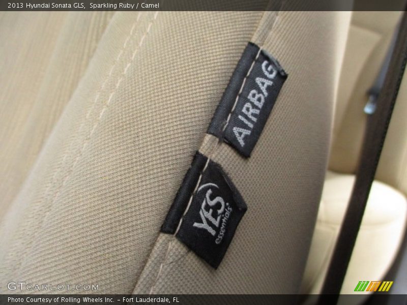 Sparkling Ruby / Camel 2013 Hyundai Sonata GLS