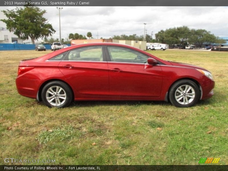 Sparkling Ruby / Camel 2013 Hyundai Sonata GLS