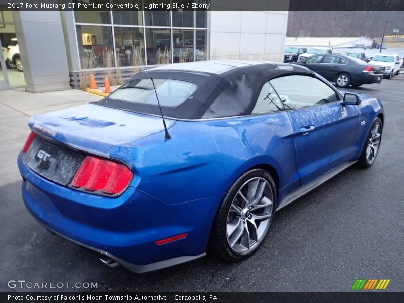 Lightning Blue / Ebony 2017 Ford Mustang GT Premium Convertible
