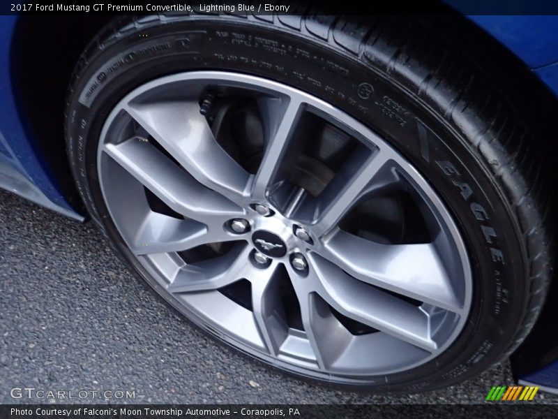 Lightning Blue / Ebony 2017 Ford Mustang GT Premium Convertible