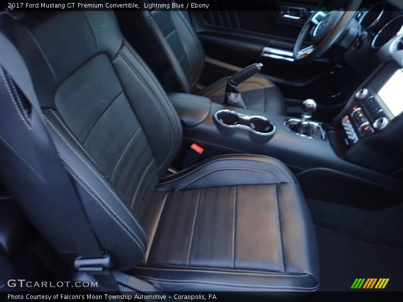 Lightning Blue / Ebony 2017 Ford Mustang GT Premium Convertible