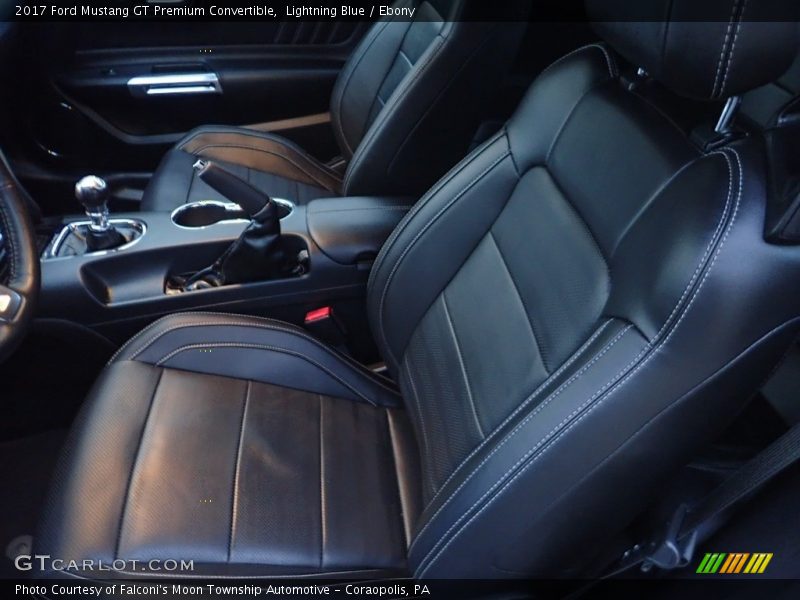 Lightning Blue / Ebony 2017 Ford Mustang GT Premium Convertible