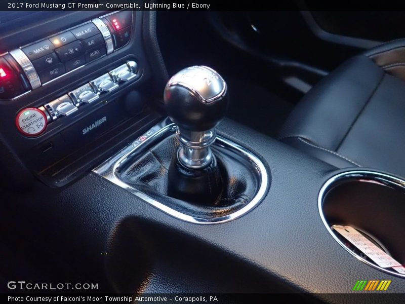 Lightning Blue / Ebony 2017 Ford Mustang GT Premium Convertible