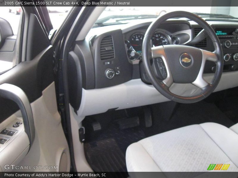 Deep Blue Metallic / Neutral 2005 GMC Sierra 1500 SLT Crew Cab 4x4