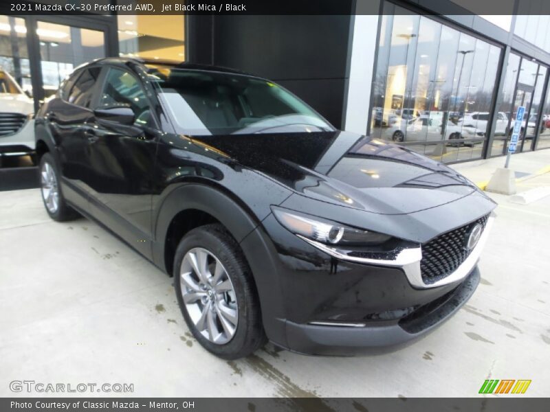 Jet Black Mica / Black 2021 Mazda CX-30 Preferred AWD