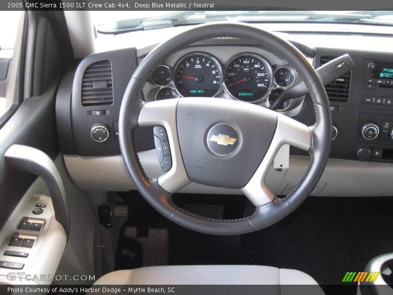 Deep Blue Metallic / Neutral 2005 GMC Sierra 1500 SLT Crew Cab 4x4
