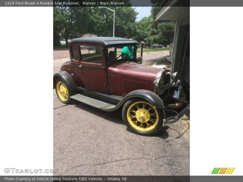  1928 Model A Rumble Seat Roadster Maroon
