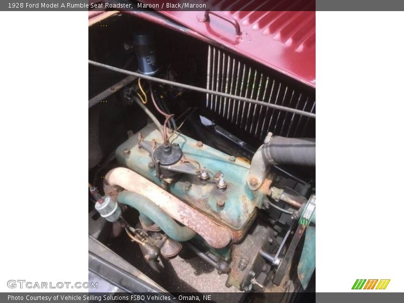 Maroon / Black/Maroon 1928 Ford Model A Rumble Seat Roadster
