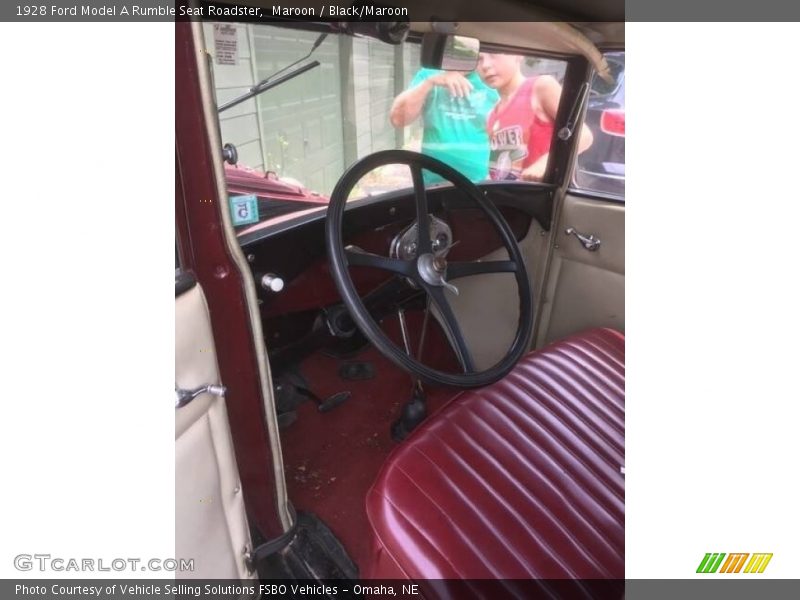 Maroon / Black/Maroon 1928 Ford Model A Rumble Seat Roadster