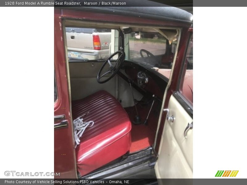 Maroon / Black/Maroon 1928 Ford Model A Rumble Seat Roadster