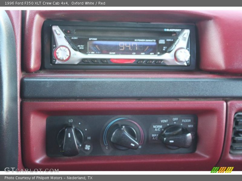 Controls of 1996 F350 XLT Crew Cab 4x4