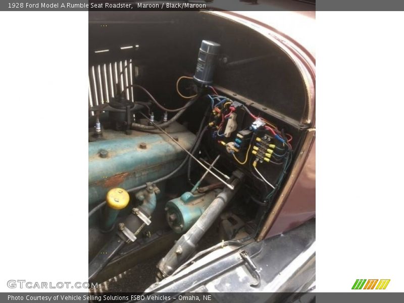 Maroon / Black/Maroon 1928 Ford Model A Rumble Seat Roadster